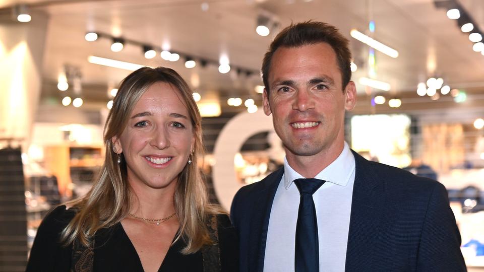 Franziska Preuss mit Lebensgefährte Simon Schempp